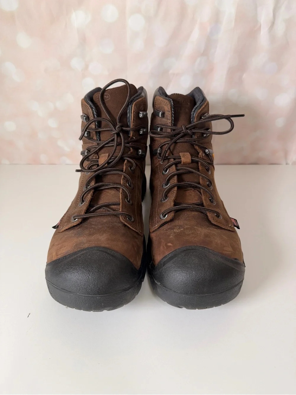 KEEN Men’s Brown Waterproof Utility Work Boots